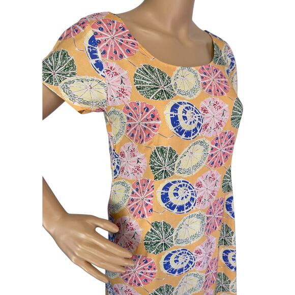 Vintage Weekend Traffic Beach Umbrella Midi Dress Size S - Picture 9 of 10